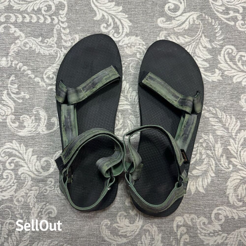 Teva Men's Original Universal Sandals Size 12 Standard Multicolor Green